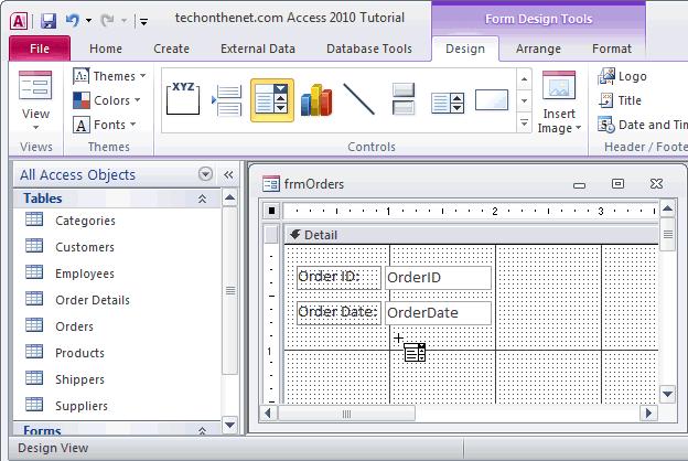 Cách tạo Combo Box trong Access